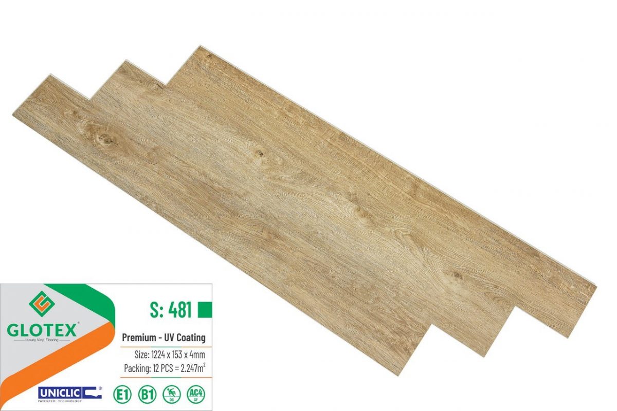 Sàn nhựa vân gỗ glotex S481