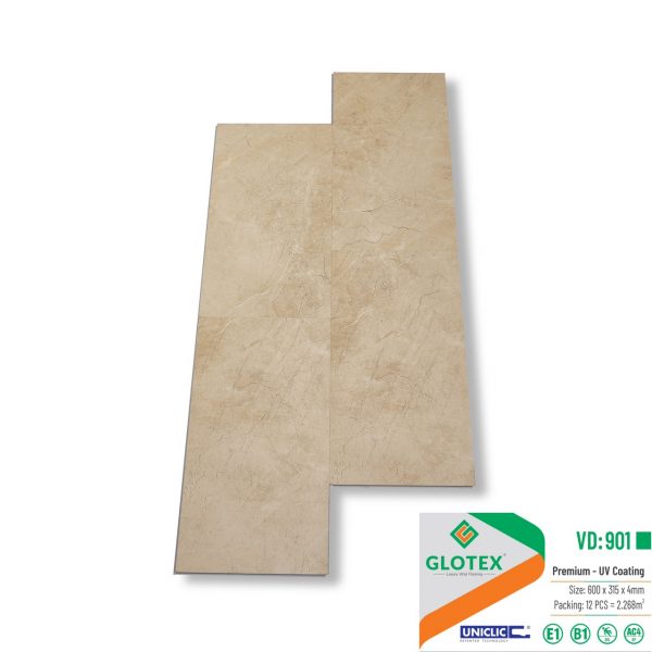 Sàn nhựa glotex hèm khóa vân đá VD901