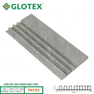 Tấm ốp lam sóng nội thất Glotex TN195